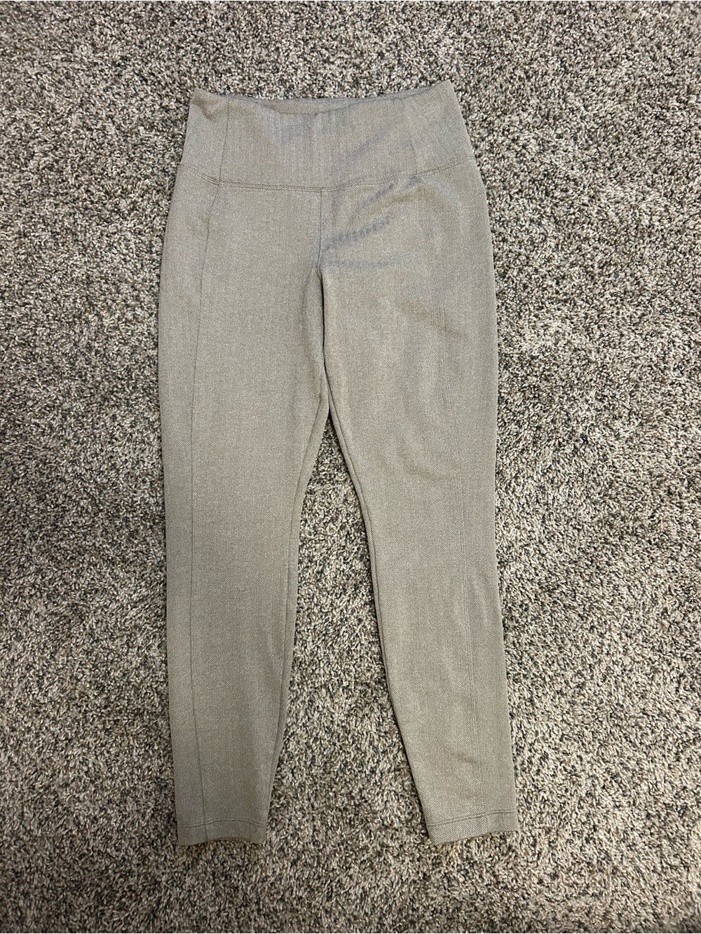 Athleta High-Waist Ponte Leggings in Light Gray Heather